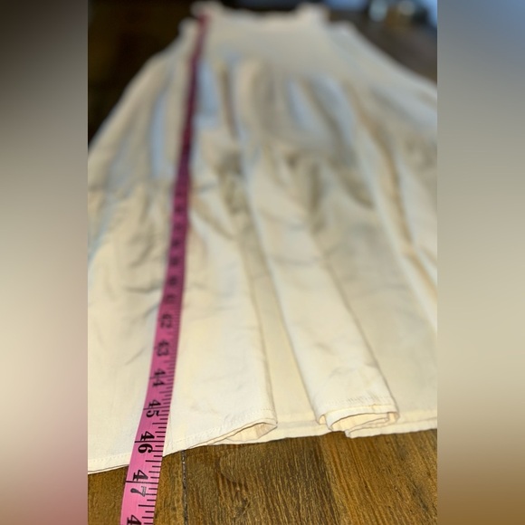 BOHME Natalie Tiered Midi Dress in Cream Bohemian Sleeveless Minimalist - Picture 5 of 13